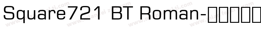 Square721 BT Roman字体转换